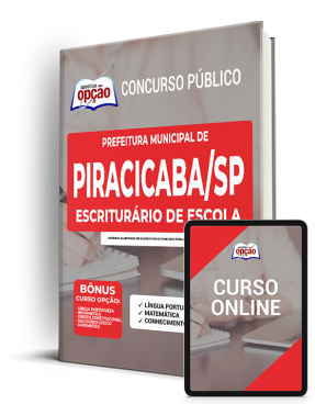 Apostila Prefeitura de Piracicaba - SP - Escriturário de Escola