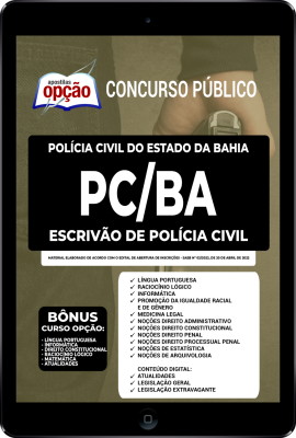 Apostila PC-BA em PDF - Escrivão de Polícia Civil