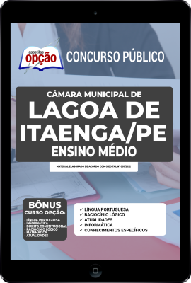 Apostila Câmara de Lagoa de Itaenga - PE em PDF - Ensino Médio: Agente Legislativo, Assistente de Gabinete, Auxiliar Administrativo e Recepcionista
