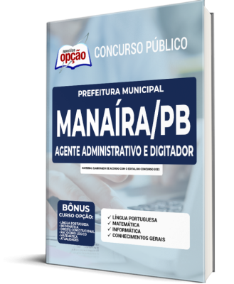 Apostila Prefeitura de Manaíra - PB - Agente Administrativo e Digitador