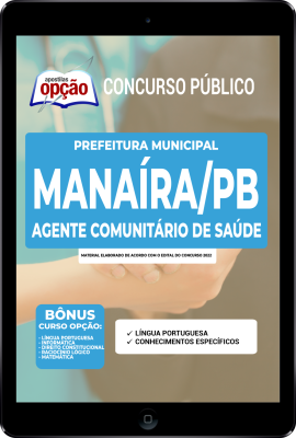 Apostila Prefeitura de Manaíra - PB em PDF - Agente Comunitário de Saúde