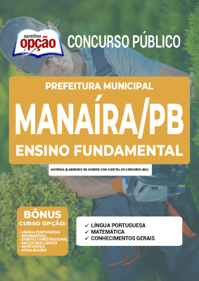 Apostila Prefeitura de Manaíra - PB - Ensino Fundamental