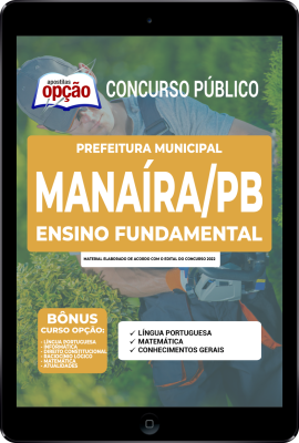 Apostila Prefeitura de Manaíra - PB em PDF - Ensino Fundamental