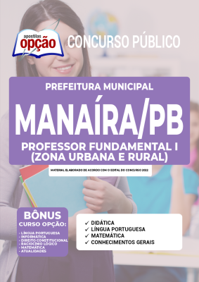 Apostila Prefeitura de Manaíra - PB - Professor Fundamental I (Zona Urbana e Zona Rural)