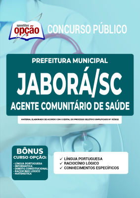 Apostila Prefeitura de Jaborá - SC - Agente Comunitário de Saúde