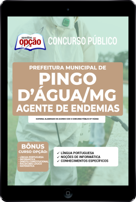 Apostila Prefeitura de Pingo D'Água - MG em PDF - Agente de Endemias