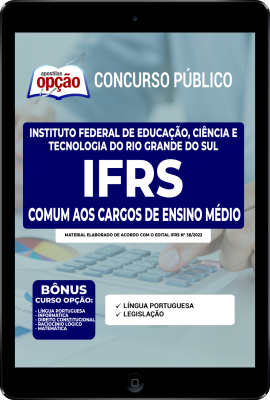 Apostila IFRS em PDF - Comum aos Cargos de Ensino Médio
