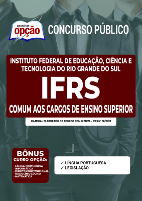 Apostila IFRS - Comum aos Cargos de Ensino Superior