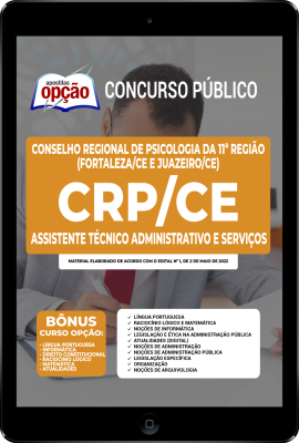 Apostila CRP-CE em PDF - Assistente Técnico Administrativo e Serviços