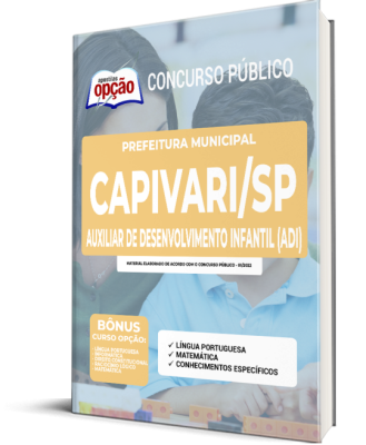 Apostila Prefeitura de Capivari - SP - Auxiliar de Desenvolvimento Infantil (ADI)