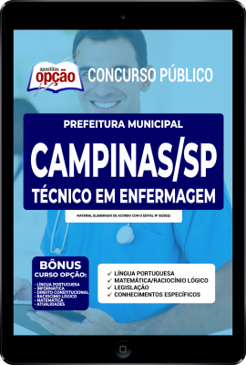 Apostila Prefeitura de Campinas - SP em PDF - Técnico em Enfermagem
