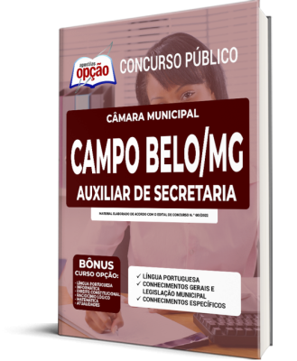 Apostila Câmara de Campo Belo - MG - Auxiliar de Secretaria