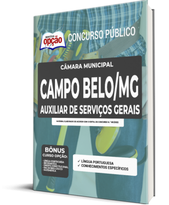 Apostila Câmara de Campo Belo - MG - Auxiliar de Serviços Gerais