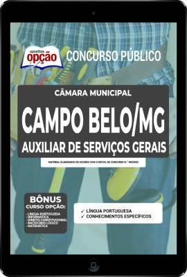 Apostila Câmara de Campo Belo - MG em PDF - Auxiliar de Serviços Gerais