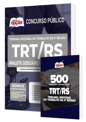 Combo Impresso TRT-RS - Analista Judiciário - Área Judiciária