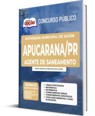 Apostila Autarquia Municipal de Saúde de Apucarana - PR - Agente de Saneamento