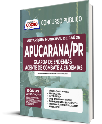Apostila Autarquia Municipal de Saúde de Apucarana - PR - Guarda de Endemias - Agente de combate a Endemias