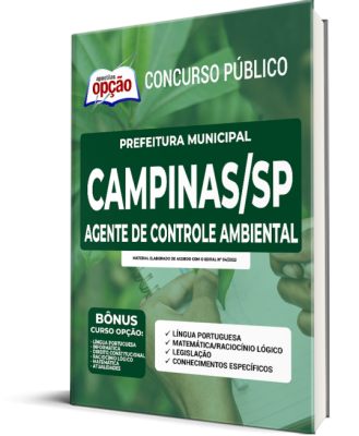 Apostila Prefeitura de Campinas - SP - Agente de Controle Ambiental