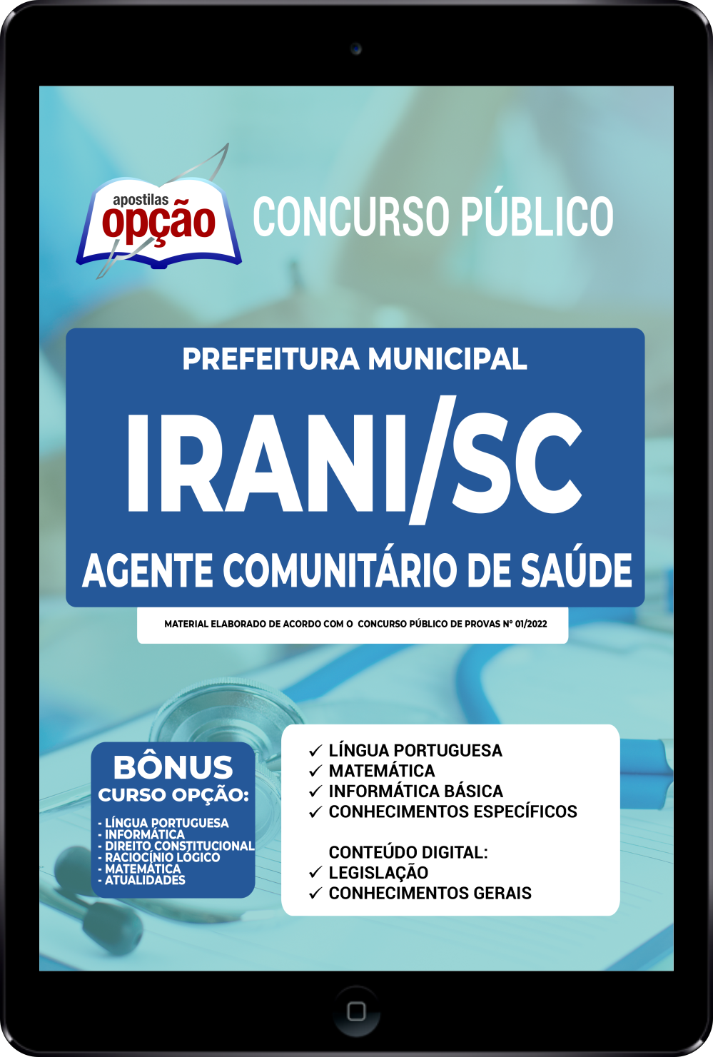 Apostila Prefeitura de Irani - SC PDF Agente Comunitário de Saúde 2022