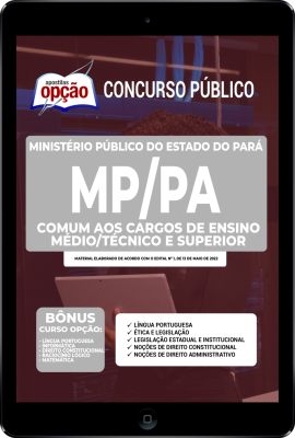 Apostila MP-PA em PDF - Comum aos Cargos de Ensino Médio/Técnico e Superior