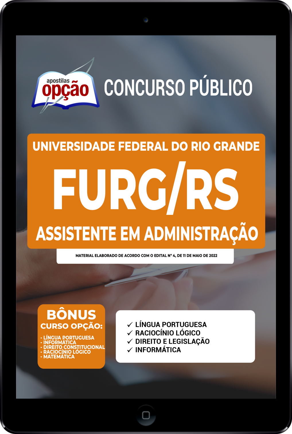 Apostila FURG-RS PDF - Assistente em Administração 2022