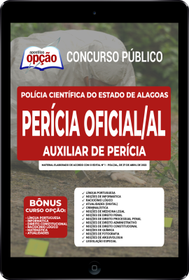 Apostila Perícia Oficial de Alagoas em PDF - Auxiliar de Perícia