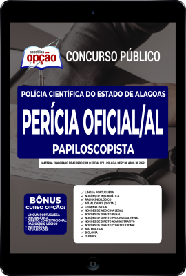 Apostila Perícia Oficial de Alagoas em PDF - Papiloscopista