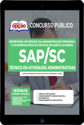 Apostila SAP-SC em PDF - Técnico em Atividades Administrativas