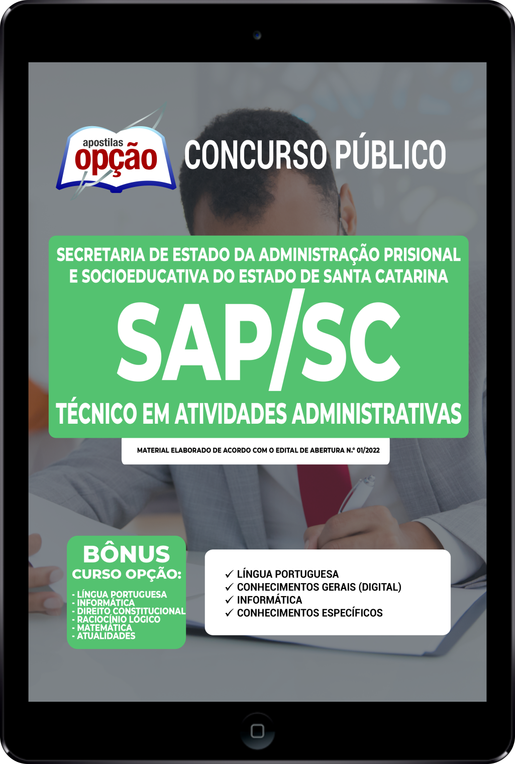 Apostila SAP-SC PDF - Técnico em Atividades Administrativas 2022