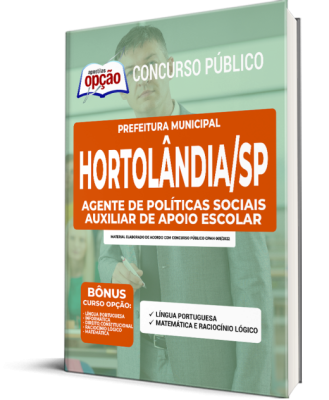 Apostila Prefeitura de Hortolândia - SP - Agente de Políticas Sociais - Auxiliar de Apoio Escolar
