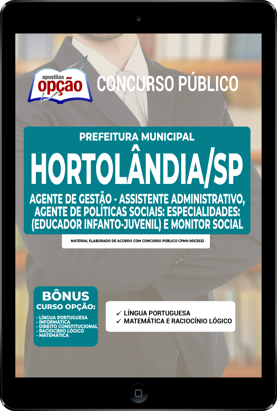 Apostila Prefeitura  Hortolândia SP PDF Agente de Gestão 2022