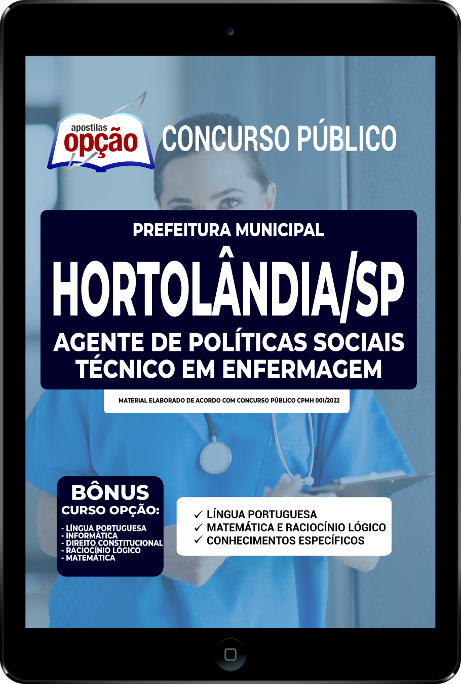 Apostila Prefeitura  de Hortolândia SP PDF Técnico em Enfermagem 2022