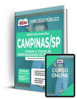 Apostila Prefeitura de Campinas - SP 2022 - Comum Professor