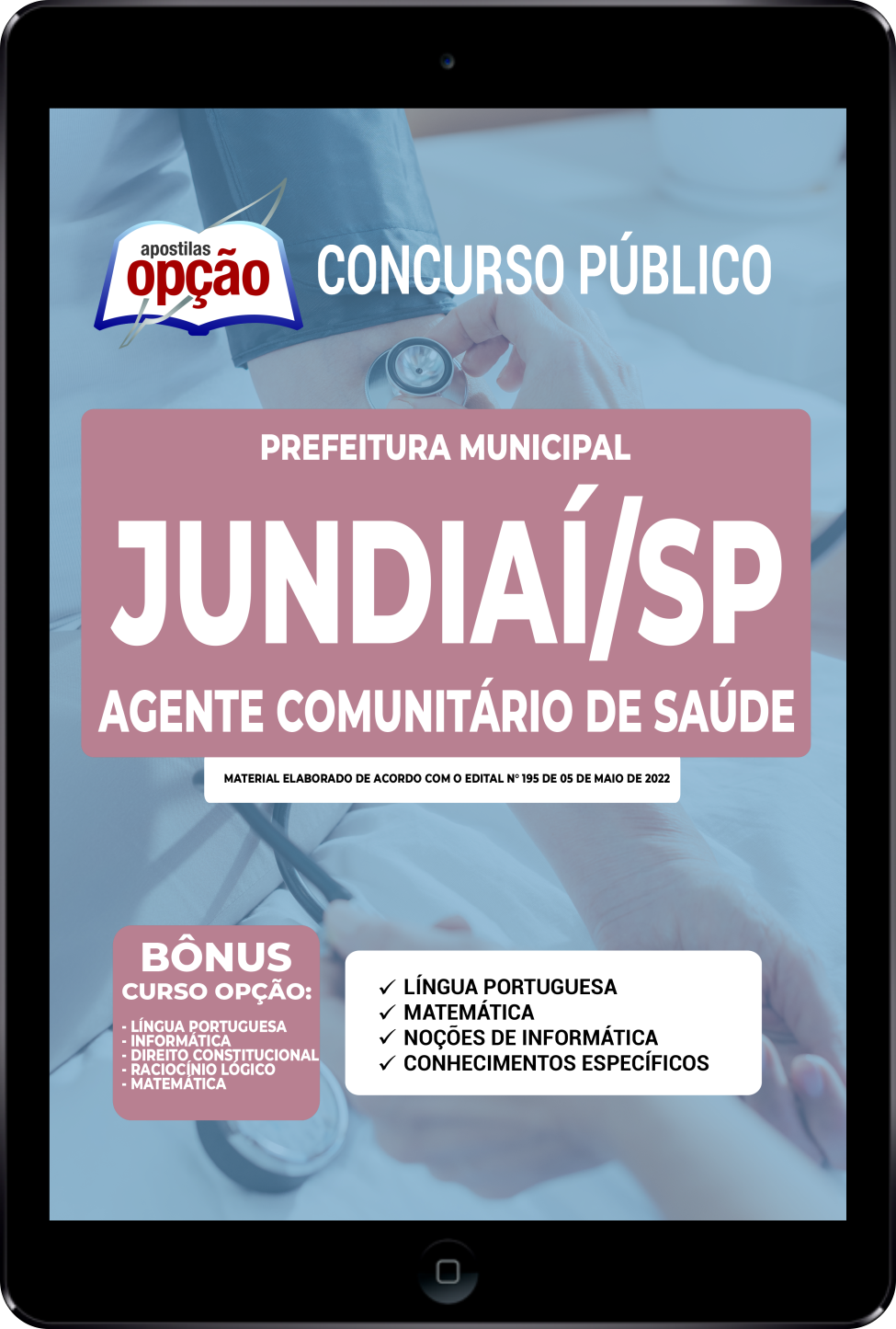 Apostila Prefeitura de Jundiaí - SP PDF - Agente Comunitário de Saúde 2022