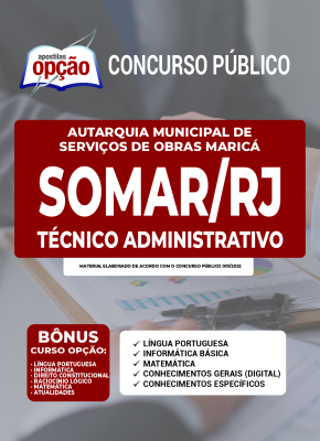 Apostila SOMAR-RJ - Técnico Administrativo