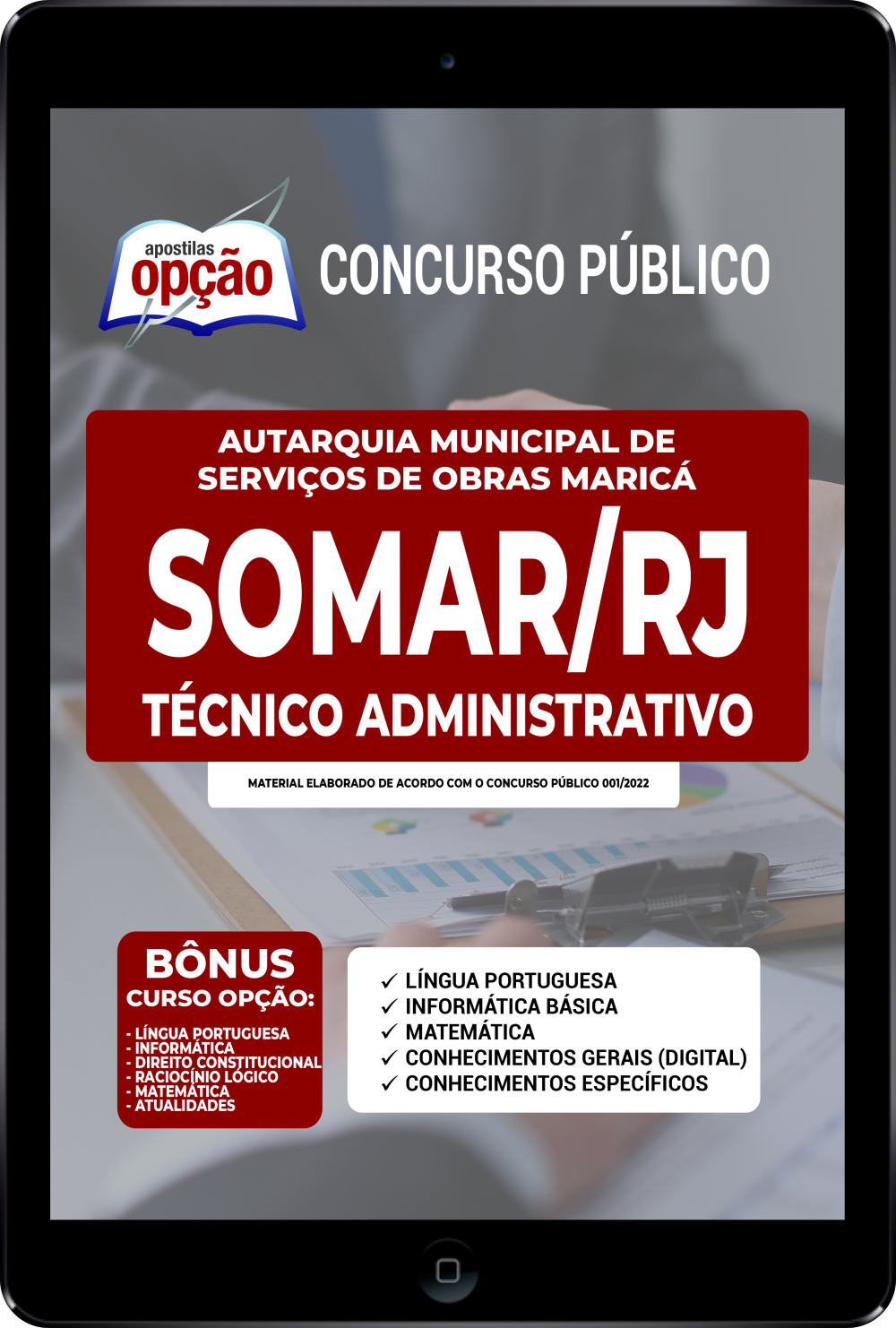 Apostila SOMAR-RJ em PDF - Técnico Administrativo 2022