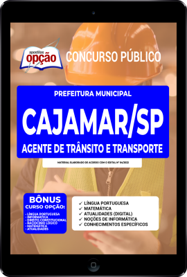 Apostila Prefeitura de Cajamar - SP em PDF - Agente de Trânsito e Transporte