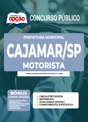 Apostila Prefeitura de Cajamar - SP - Motorista
