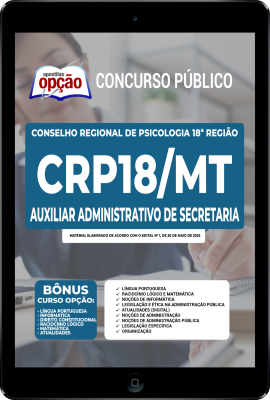 Apostila CRP-MT em PDF - Auxiliar Administrativo de Secretaria