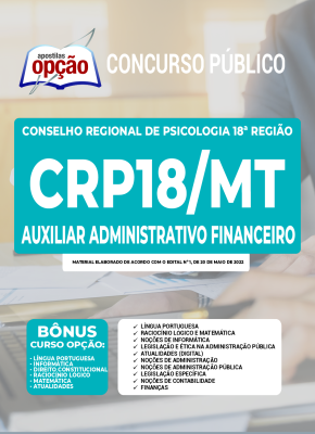 Apostila CRP-MT - Auxiliar Administrativo Financeiro