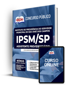 Apostila IPSM de São José dos Campos SP 2022 - Assistente Previdenciário
