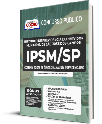 Apostila IPSM de São José dos Campos - SP - Comum a Todas as Áreas de Analista Previdenciário
