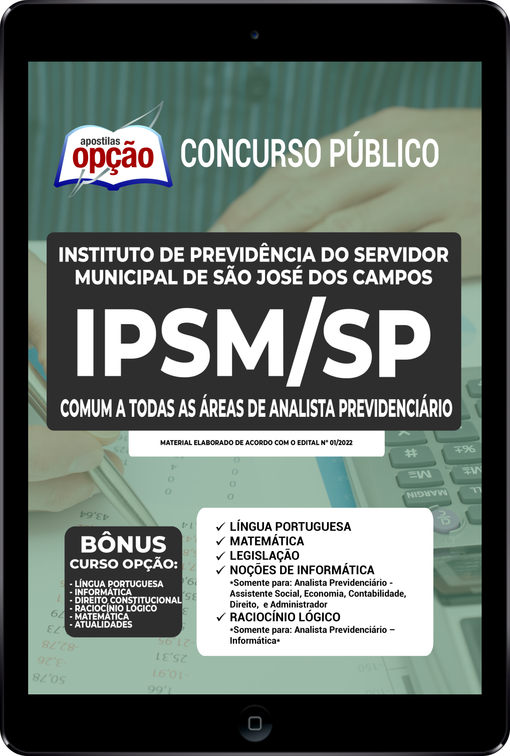 Apostila IPSM de São José dos Campos SP PDF - Comum Analista 2022
