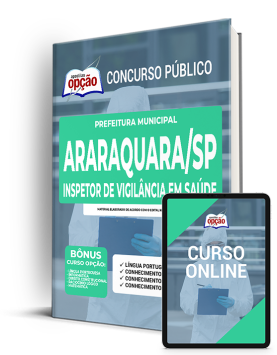 Apostila Prefeitura  Araraquara - SP 2022 Inspetor de Vigilância em Saúde