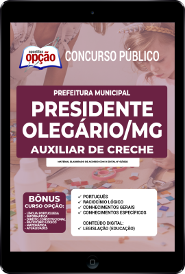 Apostila Prefeitura de Presidente Olegário - MG em PDF - Auxiliar de Creche