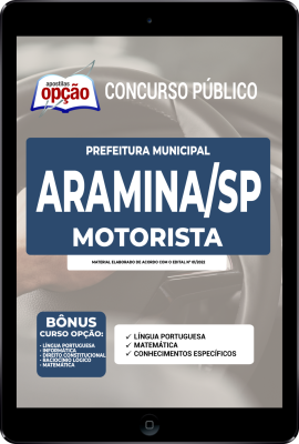 Apostila Prefeitura de Aramina - SP em PDF - Motorista