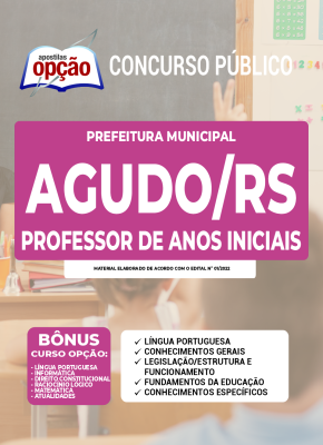 Apostila Prefeitura de Agudo - RS - Professor de Anos Iniciais