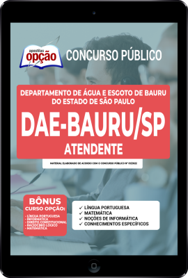 Apostila DAE Bauru - SP em PDF - Atendente