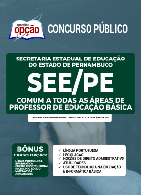 Apostila SEE-PE - Comum a Todas as Áreas de Professor da Educação Básica