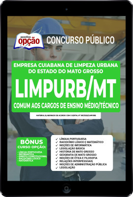 Apostila Limpurb Cuiabá - MT em PDF - Comum aos Cargos de Ensino Médio/Técnico